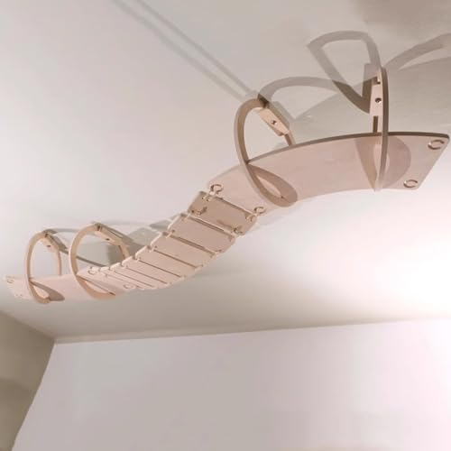 WANGJIANPENGPL Katzen Wand Klettern Set, Katzenmöbel Wand, Himmelskorridor, Länge 150cm, 170cm, 190cm, DIY Freiheitsmontage(190cm/75in) von WANGJIANPENGPL
