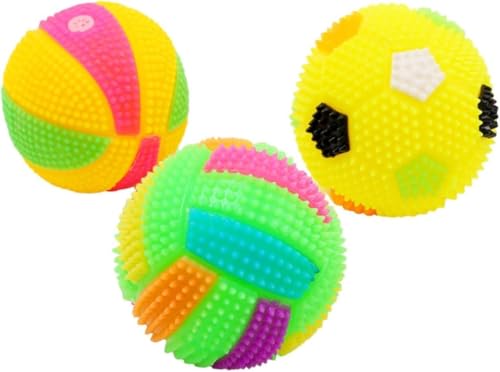 WANGXIAOKE 3 Stück Hundeballspielzeug, Kauspielzeug, leuchtende Spielzeuge, Katzenbissspielzeug, Haustier Gummispielzeug, Hundespielzeug, kleine lustige Haustierspielzeuge, Haustier Hundespielzeug, WANGXIAOKE 3 Stück Hundeballspielzeug, Kauspielzeug, leuchtende Spielzeuge, Katzenbissspielzeug, Haustier Gummispielzeug, Hundespielzeug, kleine lustige Haustierspielzeuge, Haustier Hundespielzeug, von WANGXIAOKE