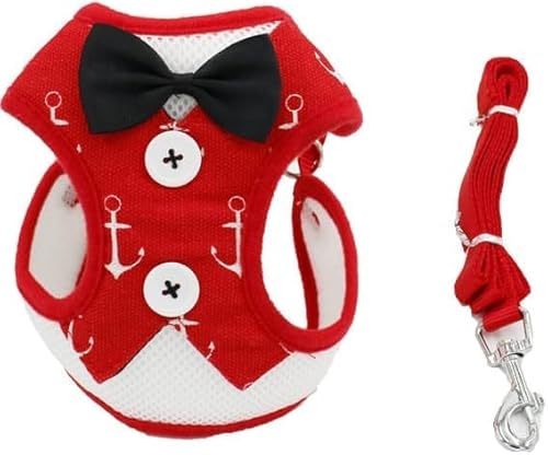 WANGXIAOKE Elegantes Hundehalsband mit Schleife, verstellbarer Haustiergurt, geeignet für kleine und mittelgroße Hunde und Katzen, Brustgurt, Hundezubehör WANGXIAOKE Elegantes Hundehalsband mit Schleife, verstellbarer Haustiergurt, geeignet für kleine und mittelgroße Hunde und Katzen, Brustgurt, Hundezubehör von WANGXIAOKE
