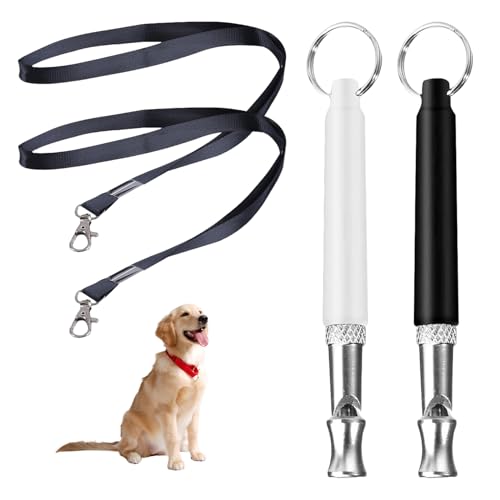 2Stück Hundepfeife Rütter Rückruf,Hundepfeife Hochfrequenz Lautlos,High-Frequency Quiet Adjustable Barking With Lanyard Hundepfeife Lautlos,Vielseitig Erziehungshilfen Für Klicker Hunde (Schwarz Weiß) 2Stück Hundepfeife Rütter Rückruf,Hundepfeife Hochfrequenz Lautlos,High-Frequency Quiet Adjustable Barking With Lanyard Hundepfeife Lautlos,Vielseitig Erziehungshilfen Für Klicker Hunde (Schwarz Weiß) von WANTUSHUI