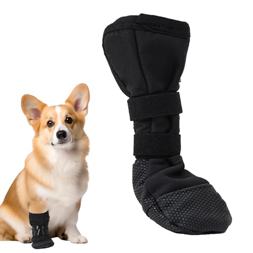 Hundeschuhe Pfotenschutz Outdoor,Recovery Hunde Schuhe Outdoor,Hunde Schuhe Hund,Pfotenschutz Hund Verletzung,Erholung Hundesocken Anti Rutsch,Haustierwunden Verhindern Lecken,Waschbar(M) von WANTUSHUI