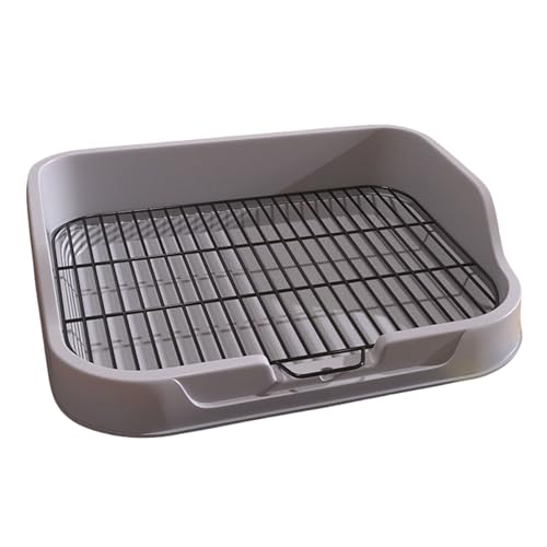 Hundetoilette, Töpfchentablett for Hunde, Welpen-Pad-Tablett, Hunde-Pipi-Pad-Tablett, hochwertige Platte, leicht zu reinigen, 49 x 39 x 10 cm. Geeignet for kleine Hunde, mittlere und große Hunde(Gray) Hundetoilette, Töpfchentablett for Hunde, Welpen-Pad-Tablett, Hunde-Pipi-Pad-Tablett, hochwertige Platte, leicht zu reinigen, 49 x 39 x 10 cm. Geeignet for kleine Hunde, mittlere und große Hunde(Gray) von WANYREN
