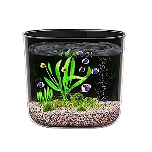 Aquarium Aquarium, sturzsicheres Acrylmaterial, transparentes Aquarium, kleines und mittelgroßes Heimaquarium, Goldfischbecken, Schildkrötenbecken Fischtank (Size : L) von WAOCEO