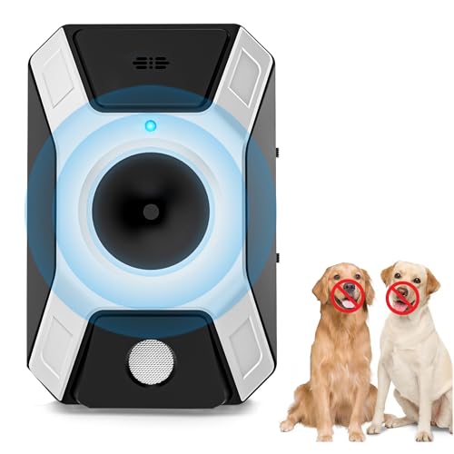 Antibell für Hunde,Wiederaufladbares Antibell für Kleine Mittel Große Hunde,Sicher Hundebellen Stoppen,Ultraschall Hunde Anti Bellen Ger,3 Einstellbare Frequenz Automatisches Anti Bellen Gerät von WARDBES