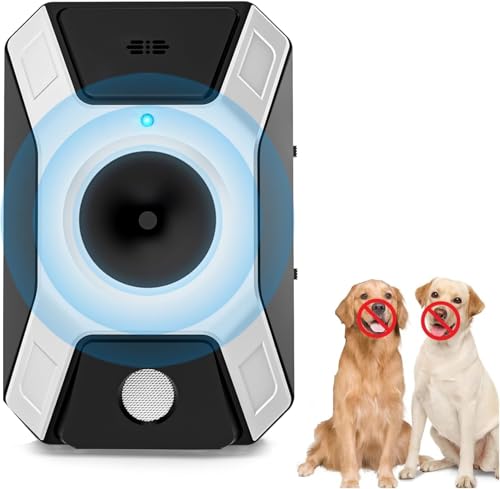 WARDBES Antibell für Hunde,Wiederaufladbares Antibell für Kleine Mittel Große Hunde,Sicher Hundebellen Stoppen,Ultraschall Hunde Anti Bellen Ger,3 Einstellbare Frequenz Automatisches Anti Bellen Gerät von WARDBES