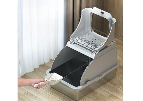 Katzentoilette Katzenklo XXL Premium - Edelstahl mit Deckel - große Frontöffnung B x L x H : 62 x 41 x 40 cm Katzentoilette Katzenklo XXL Premium - Edelstahl mit Deckel - große Frontöffnung B x L x H : 62 x 41 x 40 cm von WARENHAMMER