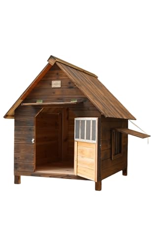 Hundehütte Outdoor Winddicht Holz Hundehütte für kleine und mittelgroße Hunde Indoor und Outdoor Hundehütte Große Hundehütte Winter Hundehütte Haustier Warm Home Hundehütte Outdoor Winddicht Holz Hundehütte für kleine und mittelgroße Hunde Indoor und Outdoor Hundehütte Große Hundehütte Winter Hundehütte Haustier Warm Home von WARML