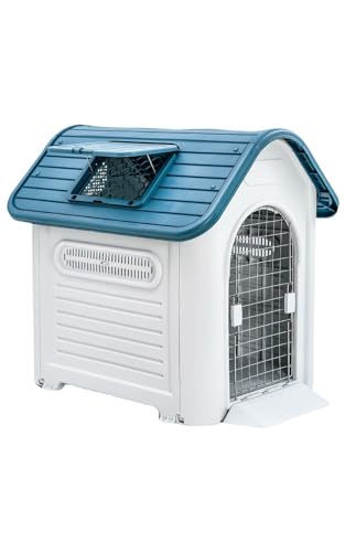 Hundehütte mit Tür, abnehmbar, waschbar, wasserdicht, stabil, warm im Winter, regenfest im Freien, haustierfreundlich, mittelgroße bis große Hundevilla, leicht zu reinigen und zusammenzubauen Hundehütte mit Tür, abnehmbar, waschbar, wasserdicht, stabil, warm im Winter, regenfest im Freien, haustierfreundlich, mittelgroße bis große Hundevilla, leicht zu reinigen und zusammenzubauen von WARML