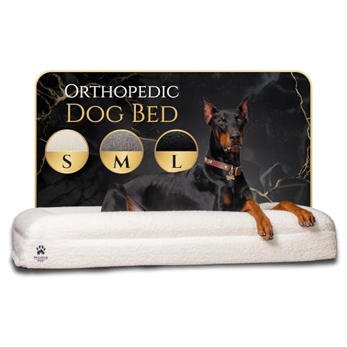 Wasatch Pup Orthopädisches großes Hundebett aus Bouclé-Stoff mit Memory-Schaum, atmungsaktiv, bequem und waschbar, mit wasserdichtem Futter und Bezug, ideales Haustierbett für große Hunde, Knochen Wasatch Pup Orthopädisches großes Hundebett aus Bouclé-Stoff mit Memory-Schaum, atmungsaktiv, bequem und waschbar, mit wasserdichtem Futter und Bezug, ideales Haustierbett für große Hunde, Knochen von WASATCH PUP