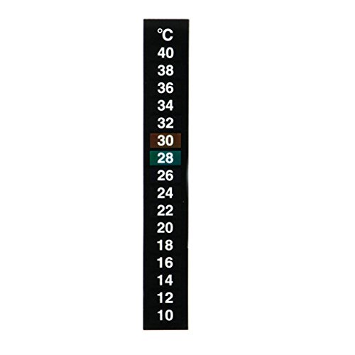 WASTEBIN Digitaler Temperaturaufkleber Selbstklebender Thermometerstreifen Display Selbstklebende Aufkleber Für Fische Für Tanks Aquarien von WASTEBIN