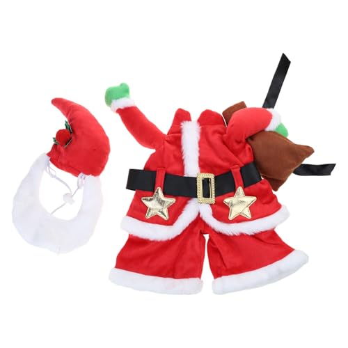 WASTEBIN Weihnachten Haustier Santa Kostüm Mit Party Sammeln Pet Santa Festival Rollenspiel Kleidung Bühnenauftritte Zubehör WASTEBIN Weihnachten Haustier Santa Kostüm Mit Party Sammeln Pet Santa Festival Rollenspiel Kleidung Bühnenauftritte Zubehör von WASTEBIN
