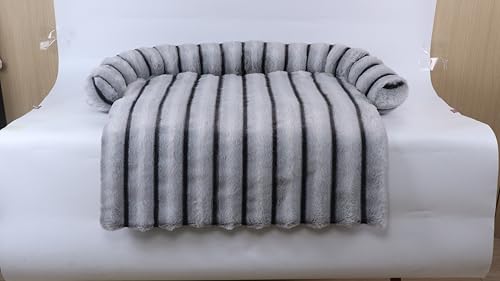 WATANIYA PET Großes Hunde-Couchbett, flauschiges Hundesofa, 104 x 94 cm, Grau WATANIYA PET Großes Hunde-Couchbett, flauschiges Hundesofa, 104 x 94 cm, Grau von WATANIYA PET