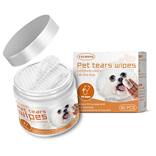 WATSKY Haustier-Feuchttücher für Hunde und Katzen, Tränenfleckenentferner, Augenverstärker, Reinigung, Augapfelpartikel, Fleckenentfernung, Wattepads, 60 Stück pro Box WATSKY Haustier-Feuchttücher für Hunde und Katzen, Tränenfleckenentferner, Augenverstärker, Reinigung, Augapfelpartikel, Fleckenentfernung, Wattepads, 60 Stück pro Box von WATSKY