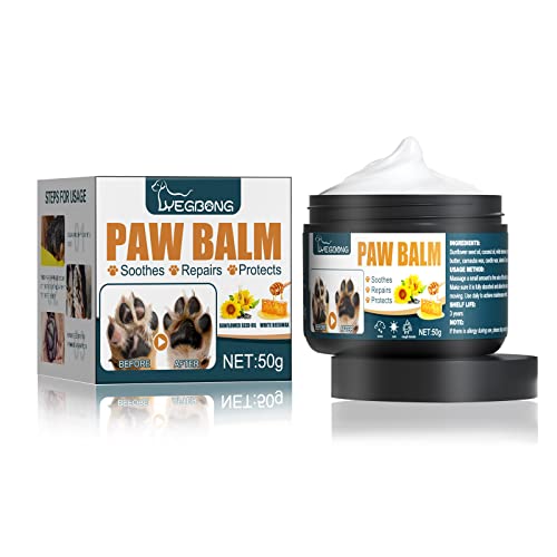 WATSKY Pet Claw Balm – 50 g Box, feuchtigkeitsspendende Fußpfotenpflegecreme für Hunde und Katzen, verhindert rissige und trockene Pfoten WATSKY Pet Claw Balm – 50 g Box, feuchtigkeitsspendende Fußpfotenpflegecreme für Hunde und Katzen, verhindert rissige und trockene Pfoten von WATSKY