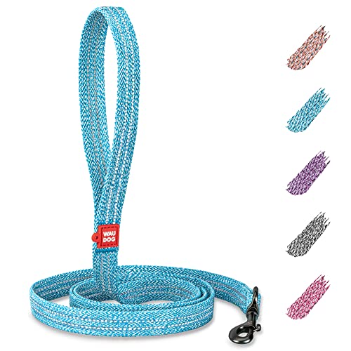 Blau Reflektierende Hundeleine Große Hunde, Hundeleine Mittelgroße Hunde - Hundeleine Kleine Hunde Leine Reflektierend & Hundeleine für Welpen - Klassische Hundeleinen aus Recycelter Baumwolle Blau Reflektierende Hundeleine Große Hunde, Hundeleine Mittelgroße Hunde - Hundeleine Kleine Hunde Leine Reflektierend & Hundeleine für Welpen - Klassische Hundeleinen aus Recycelter Baumwolle von WAUDOG