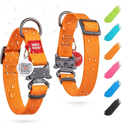 WAUDOG Halsband Hund Wasserfest Verstellbares Hundehalsband Große Hunde - Hundehalsband Mittelgroße Hunde Hundehalsband Kleine Hunde Halsbänder & Welpen Halsband WAUDOG Halsband Hund Wasserfest Verstellbares Hundehalsband Große Hunde - Hundehalsband Mittelgroße Hunde Hundehalsband Kleine Hunde Halsbänder & Welpen Halsband von WAUDOG