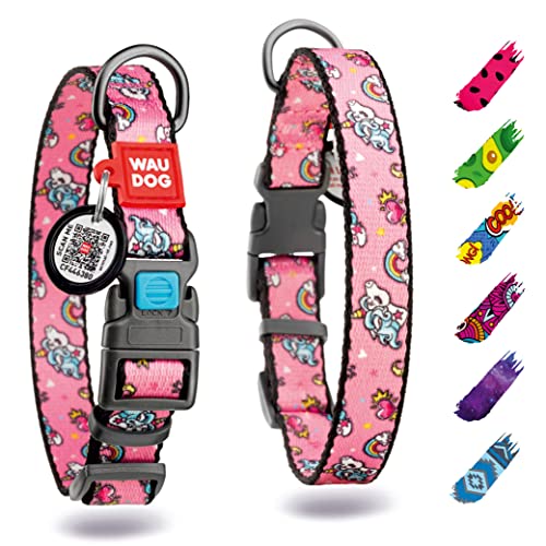 WAUDOG Nylon Halsband Hund Hundehalsband Große Hunde, Hundehalsband Mittelgroße Hundehalsband Kleine Hund Hunde Halsbänder Nylon Hundehalsband Welpen Verstellbar Digitale Hundemarke WAUDOG Nylon Halsband Hund Hundehalsband Große Hunde, Hundehalsband Mittelgroße Hundehalsband Kleine Hund Hunde Halsbänder Nylon Hundehalsband Welpen Verstellbar Digitale Hundemarke von WAUDOG