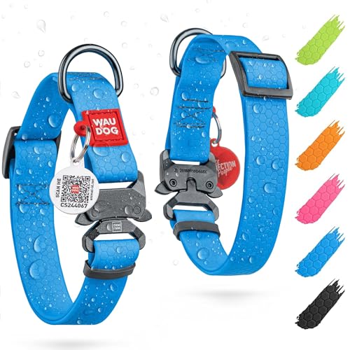 WAUDOG Wasserfest Hundehalsband Mittelgroße Hunde Halsband Hund Hundehalsband Kleine Hunde Halsbänder 25 mm Brete Verstellbares Hundehalsband Große Hunde mit Metall-Verschluss WAUDOG Wasserfest Hundehalsband Mittelgroße Hunde Halsband Hund Hundehalsband Kleine Hunde Halsbänder 25 mm Brete Verstellbares Hundehalsband Große Hunde mit Metall-Verschluss von WAUDOG