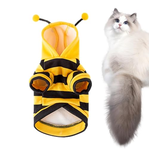 WAVDSYB Bienen-Hundekostüm, Bienen-Hoodies, Halloween-Haustier-Bienenkostüm, Kapuzenpullover, Katzen-/Hundekleidung, niedliches Kostüm, Bekleidung, Mantel, Kleidung, Haustierbedarf, für kleine, WAVDSYB Bienen-Hundekostüm, Bienen-Hoodies, Halloween-Haustier-Bienenkostüm, Kapuzenpullover, Katzen-/Hundekleidung, niedliches Kostüm, Bekleidung, Mantel, Kleidung, Haustierbedarf, für kleine, von WAVDSYB