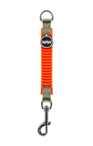 WAW Sun Limited Edition Stoßdämpfer für Hundeleine, Größe XXS bis XXL, Neonorange, für Hunde von 1 bis über 50 kg von WAW