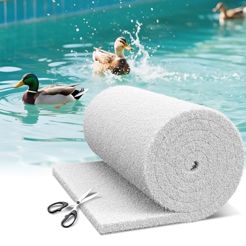WAWINY Klassisches Koi-Teich-Filter-Pad, 30,5 x 182,9 cm dick, Aquarium-Filterwatte-Rolle, wiederverwendbar, zugeschnitten, passend für Aquarien, Outdoor-Koiteiche, Aquarien, fischsicheres WAWINY Klassisches Koi-Teich-Filter-Pad, 30,5 x 182,9 cm dick, Aquarium-Filterwatte-Rolle, wiederverwendbar, zugeschnitten, passend für Aquarien, Outdoor-Koiteiche, Aquarien, fischsicheres von WAWINY