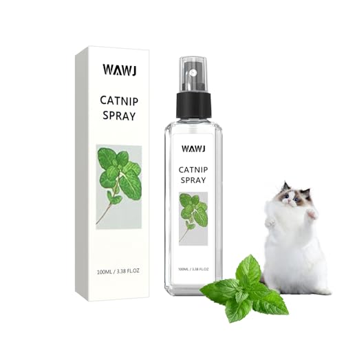 WAWJ® Herbal Cat Joy, Katzenminze-Spray für Katzen, Kräuter-Katzenfreude-Spray, Katzentrainingsspray mit Katzenminze, Katzenkratzspray (1PC) von WAWJ