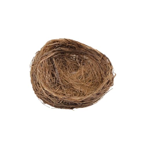 Vogelnest, handgefertigt, gewebt, flacher Boden, natürliches Vogelhaus, Käfigzubehör, Käfig-Zubehör, Käfig-Kleintierhaus, Vogelzubehör Vogelnest, handgefertigt, gewebt, flacher Boden, natürliches Vogelhaus, Käfigzubehör, Käfig-Zubehör, Käfig-Kleintierhaus, Vogelzubehör von WAXCMXYH