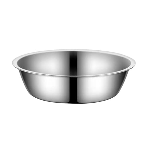 WAXCMXYH Edelstahl-Futterspender für Welpen, stabiler Hundenapf, Haustierteller, Teller aus Metall, rundes Geschirr WAXCMXYH Edelstahl-Futterspender für Welpen, stabiler Hundenapf, Haustierteller, Teller aus Metall, rundes Geschirr von WAXCMXYH