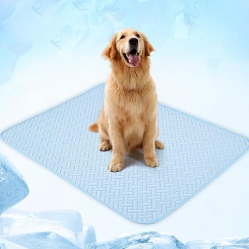 WAXCMXYH Kühlmatte für Hunde, Haustier-Schlafdecke, wiederverwendbar, waschbar, wasserdicht oder wiederverwendbar, kein Einfrieren nötig, atmungsaktiv von WAXCMXYH