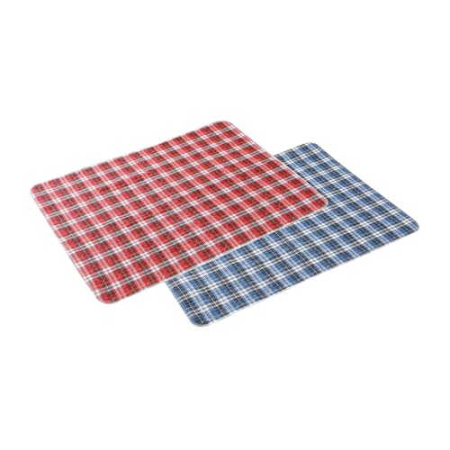 WAZUBC Meerschweinchen-Bettwäsche, rutschfest, schnell saugfähig, wasserdicht, waschbar, wiederverwendbar, Urinierunterlagen für Kleintiere, Meerschweinchen, Kaninchen (45 x 60 cm), 2 Stück von WAZUBC