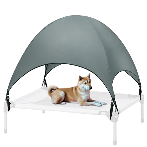 Erhöhtes Outdoor-Hundebett-Baldachin, Ersatzzelt für Haustier-Camping, Haustierbett, erhöhtes Hundebett-Abdeckung, erhöhter Kinderbett-Schatten für Ersatzbezüge, 106,7 x 76,2 x 76,2 x 76,2 cm Erhöhtes Outdoor-Hundebett-Baldachin, Ersatzzelt für Haustier-Camping, Haustierbett, erhöhtes Hundebett-Abdeckung, erhöhter Kinderbett-Schatten für Ersatzbezüge, 106,7 x 76,2 x 76,2 x 76,2 cm von WBCBEC
