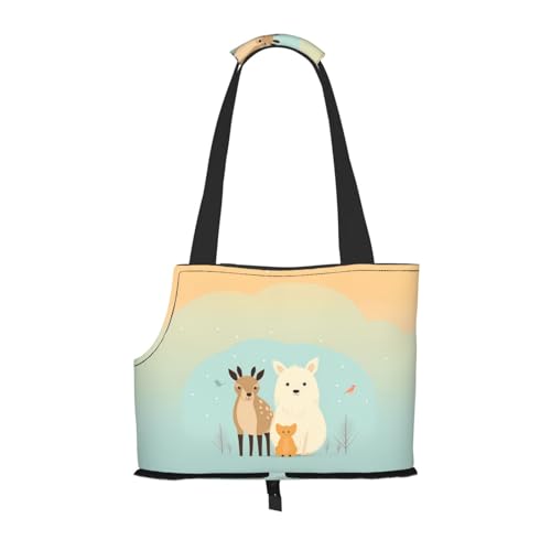 Best Friends Animal Printed Portable Foldable Pet Shoulder Bag, Suitable for Carrying Small Pets Best Friends Animal Printed Portable Foldable Pet Shoulder Bag, Suitable for Carrying Small Pets von WBQLSL