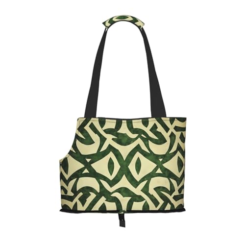 Celtic Knot bedruckte Haustier-Umhängetasche – faltbares Design, kleine Katzen- und Hunde-Reisetasche von WBQLSL