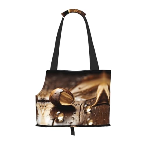 Drop Printed Pet Shoulder Bag - Foldable Design, Small Cat and Dog Travel Bag von WBQLSL