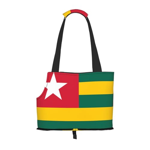Flag of Togo Printed Portable Foldable Pet Shoulder Bag, Suitable for Carrying Small Pets Flag of Togo Printed Portable Foldable Pet Shoulder Bag, Suitable for Carrying Small Pets von WBQLSL