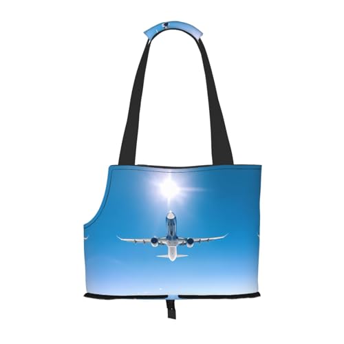 Flugzeug Muster Haustier Ausgehen Tasche - Leichte Reise Katze Tasche Atmungsaktive Umhängetasche für kleine Hunde Flugzeug Muster Haustier Ausgehen Tasche - Leichte Reise Katze Tasche Atmungsaktive Umhängetasche für kleine Hunde von WBQLSL