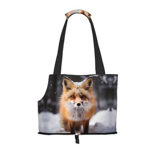 Foxes bedruckte tragbare, faltbare Haustier-Umhängetasche, geeignet für den Transport kleiner Haustiere Foxes bedruckte tragbare, faltbare Haustier-Umhängetasche, geeignet für den Transport kleiner Haustiere von WBQLSL