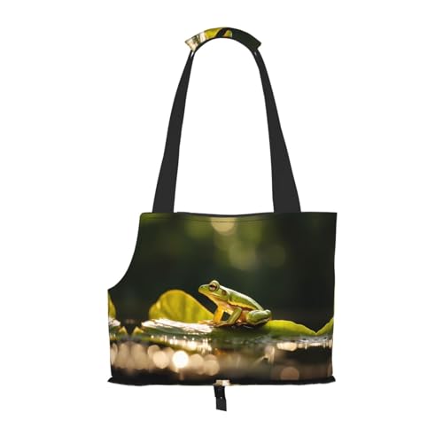 Froschmuster Haustier Ausgehen Tasche - Leichte Reise Katze Tasche Atmungsaktive Umhängetasche für kleine Hunde Froschmuster Haustier Ausgehen Tasche - Leichte Reise Katze Tasche Atmungsaktive Umhängetasche für kleine Hunde von WBQLSL