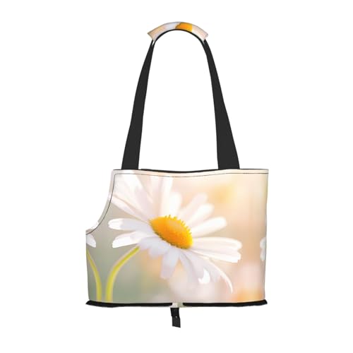 Gänseblümchenmuster Haustier Ausgehen Tasche - Leichte Reise Katze Tasche Atmungsaktive Umhängetasche für kleine Hunde Gänseblümchenmuster Haustier Ausgehen Tasche - Leichte Reise Katze Tasche Atmungsaktive Umhängetasche für kleine Hunde von WBQLSL