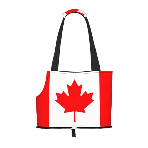 Haustiertasche mit kanadischer Flagge, leichte Reisetasche, atmungsaktive Umhängetasche für kleine Hunde Haustiertasche mit kanadischer Flagge, leichte Reisetasche, atmungsaktive Umhängetasche für kleine Hunde von WBQLSL