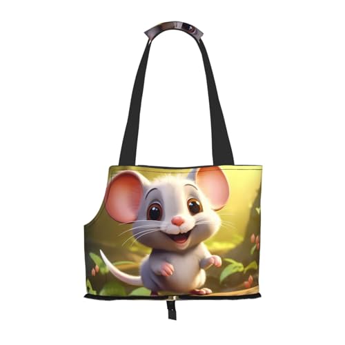 Niedliche Maus-Muster Haustier Ausgehen Tasche - Leichte Reise Katze Tasche Atmungsaktive Umhängetasche für kleine Hunde Niedliche Maus-Muster Haustier Ausgehen Tasche - Leichte Reise Katze Tasche Atmungsaktive Umhängetasche für kleine Hunde von WBQLSL