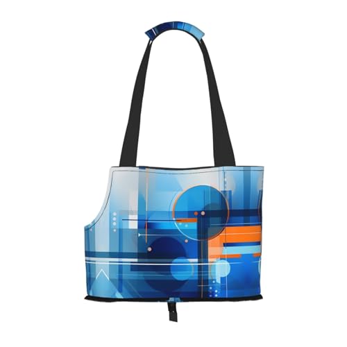 Numerisch bedruckte Haustier-Umhängetasche – faltbares Design, kleine Katzen- und Hunde-Reisetasche von WBQLSL