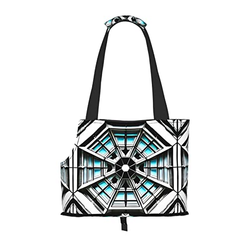 Octagon Building Pattern Haustier Ausgehen Tasche - Leichte Reise Katze Tasche Atmungsaktive Umhängetasche für kleine Hunde Octagon Building Pattern Haustier Ausgehen Tasche - Leichte Reise Katze Tasche Atmungsaktive Umhängetasche für kleine Hunde von WBQLSL