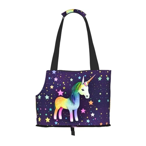 One-Horse Star Printed Portable Foldable Pet Shoulder Bag, Suitable for Carrying Small Pets von WBQLSL