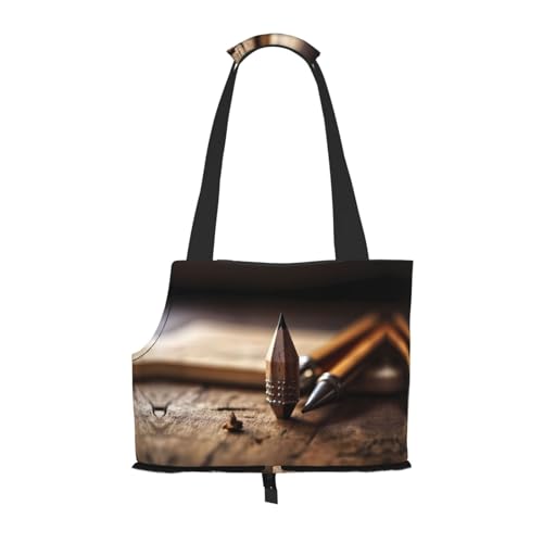 Pins Bedruckte Haustier-Umhängetasche – faltbares Design, kleine Katzen- und Hunde-Reisetasche von WBQLSL