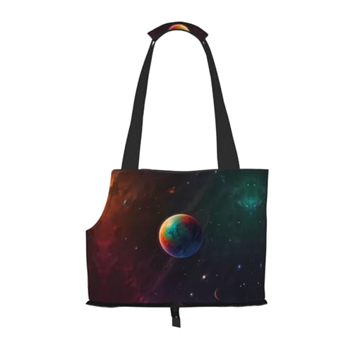 Planet Color Nine Grid bedruckte Haustier-Umhängetasche – faltbares Design, kleine Katzen- und Hunde-Reisetasche Planet Color Nine Grid bedruckte Haustier-Umhängetasche – faltbares Design, kleine Katzen- und Hunde-Reisetasche von WBQLSL