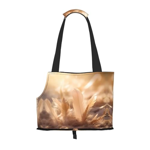 Quill Bedruckte Haustier-Umhängetasche, faltbares Design, kleine Katzen- und Hunde-Reisetasche Quill Bedruckte Haustier-Umhängetasche, faltbares Design, kleine Katzen- und Hunde-Reisetasche von WBQLSL