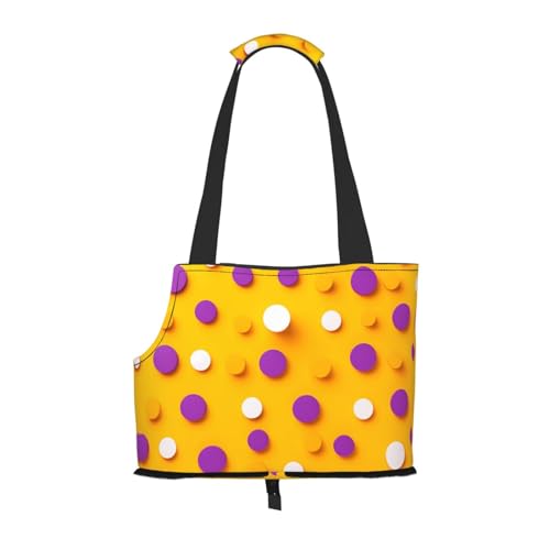 Schöne Polka Dot Muster gedruckt tragbar faltbar Haustier Schultertasche geeignet für den Transport kleiner Haustiere Schöne Polka Dot Muster gedruckt tragbar faltbar Haustier Schultertasche geeignet für den Transport kleiner Haustiere von WBQLSL