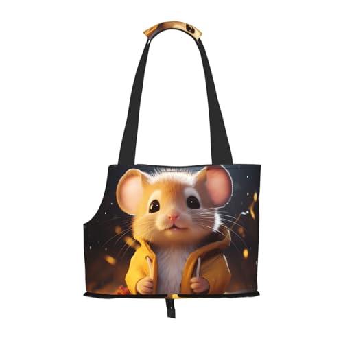 Süße Maus Junge Muster Haustier Ausgehen Tasche - Leichte Reise Katze Tasche Atmungsaktive Umhängetasche für kleine Hunde Süße Maus Junge Muster Haustier Ausgehen Tasche - Leichte Reise Katze Tasche Atmungsaktive Umhängetasche für kleine Hunde von WBQLSL