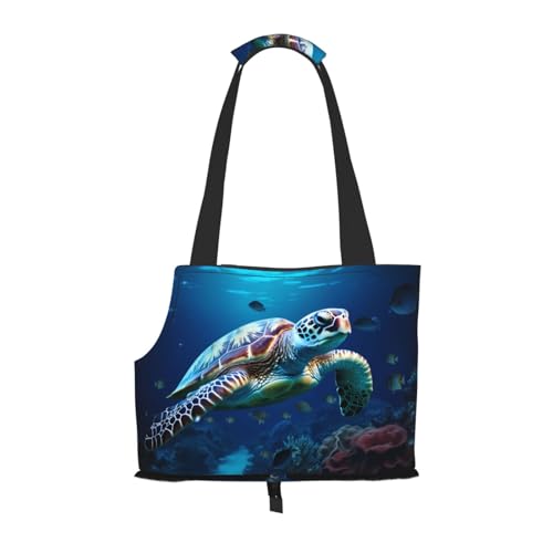 Tragbare, faltbare Schultertasche für Haustiere, Motiv: Aging Turtles, geeignet für den Transport kleiner Haustiere Tragbare, faltbare Schultertasche für Haustiere, Motiv: Aging Turtles, geeignet für den Transport kleiner Haustiere von WBQLSL